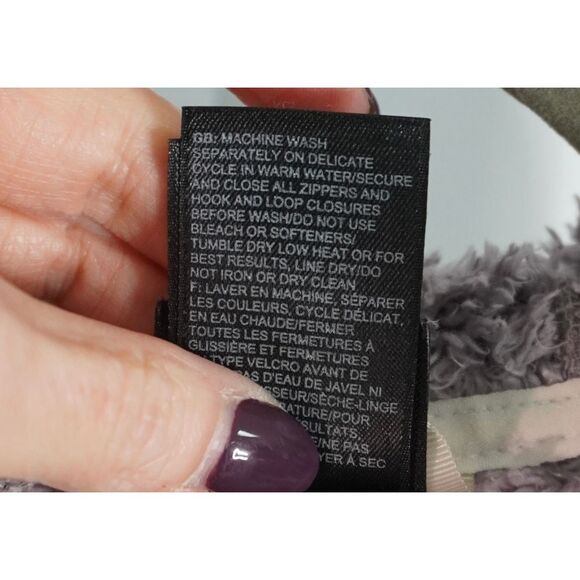 The North Face Windwall 2 Jacket Metallic Grey Hooded Fleece Lined Zip Up - Picture 9 of 9